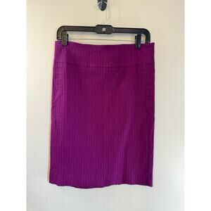 Margaret M Women's Medium Purple Textured Stretch Skirt